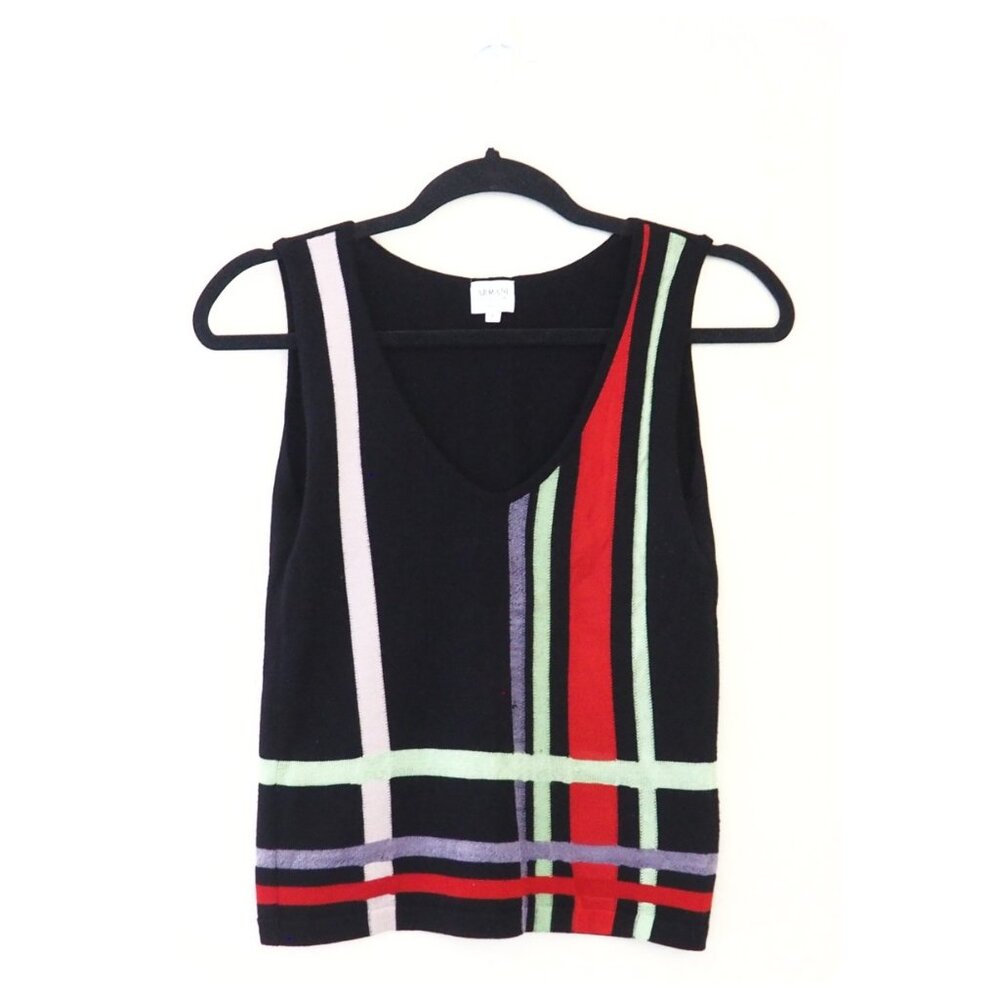 !! Armani Collezioni Knit Colorblock Tank Top sz 4